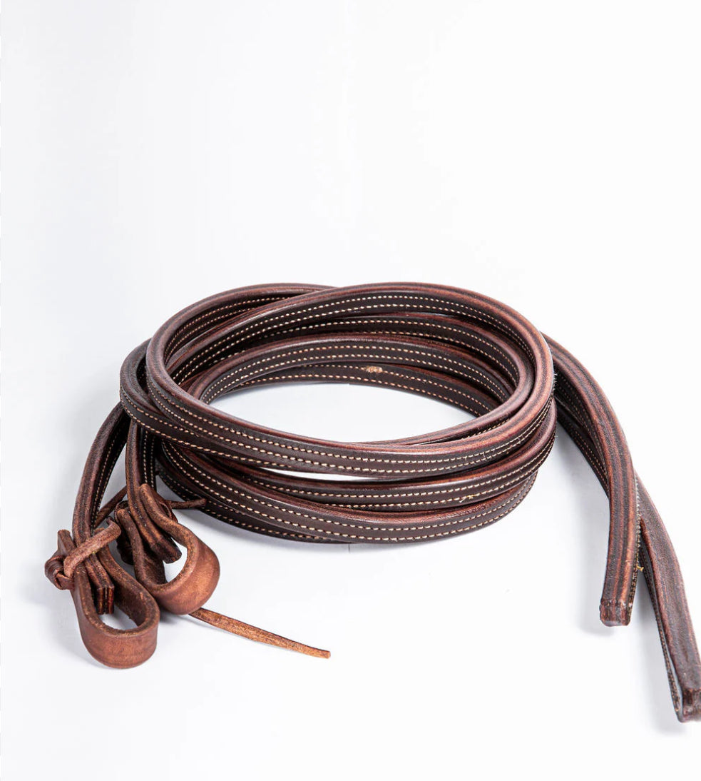 Stitched split reins